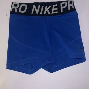 blue nike pros